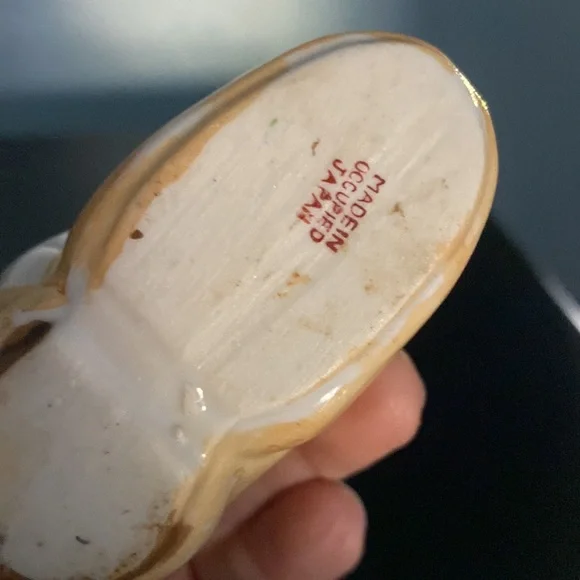 Vintage ceramic Boot with cat and hiding Mouse japan - Picture 4 of 4